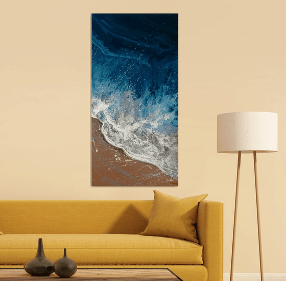 Seascape "Coastal Waves" LARGE Painting