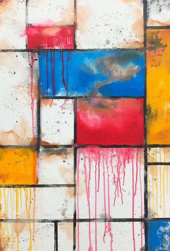 wink to mondriaan II (120 x 80 cm) Dee Brown