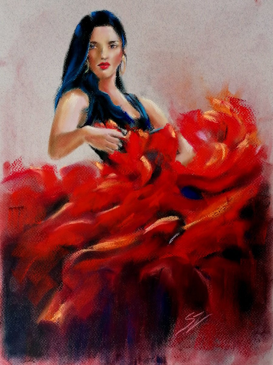 Flamenco Dancer 56 by Susana Zarate