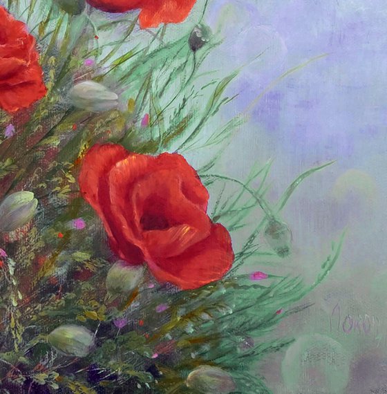 Poppies in the Wind