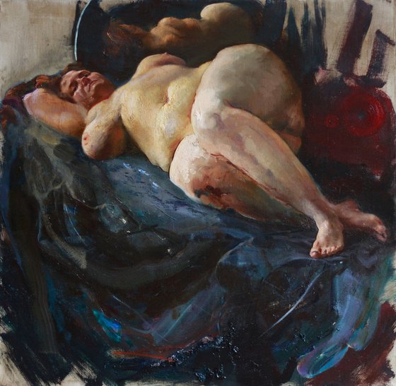 Lying woman