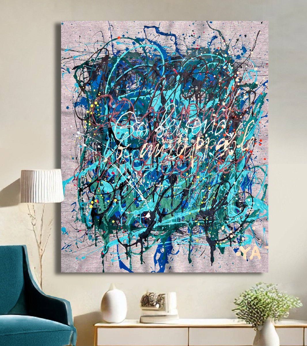 Acrylic Painting , Go Beyond By Bogdana Antoniuk, 35 X 42, Artwork For Sale On Artfinder