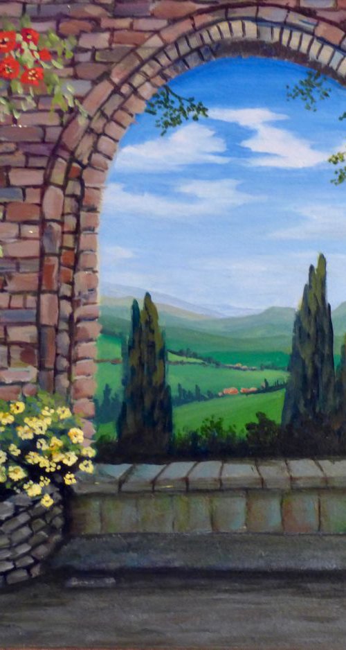 View From Enea Piccolomini's Garden by Gilbert Lessard