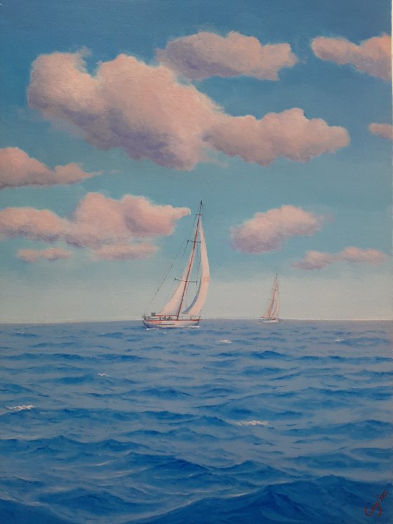 Seascape with Sailboats 27