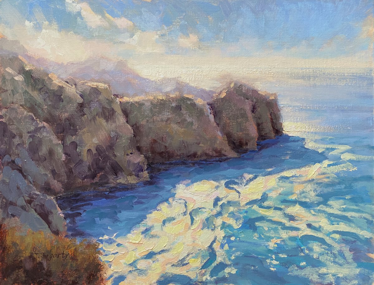Morning Light Point Lobos Seascape by Tatyana Fogarty