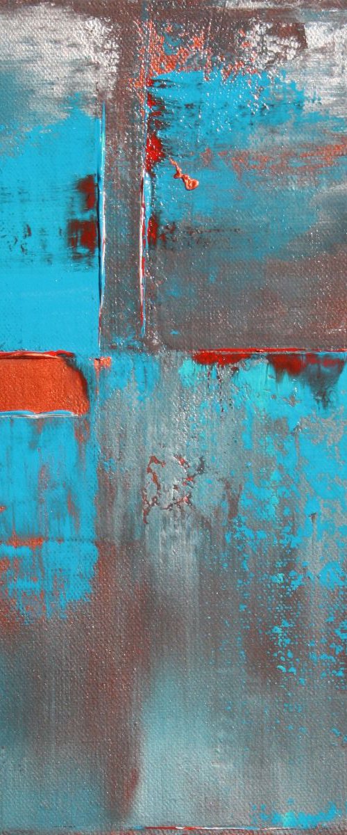 Small Exploring Copper Abstract by Robert Lynn