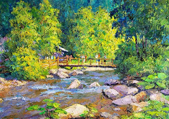 April morning at the temple