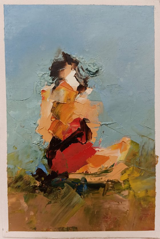 Abstract woman figure