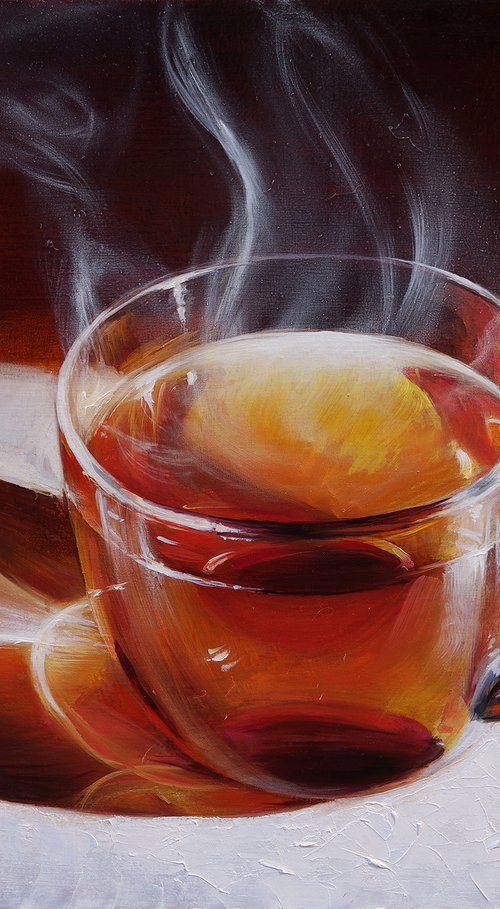"Hot tea" by Gennady Vylusk