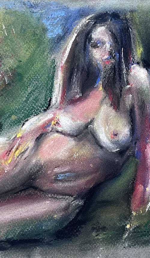 Woodland Nude (Pastel Study II) by Kamil Woj