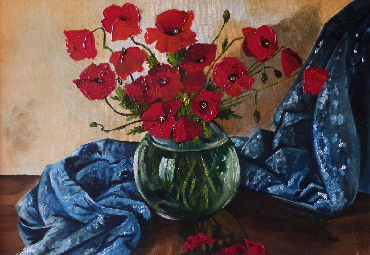 Bouquet of poppies by Isabelle Boulanger