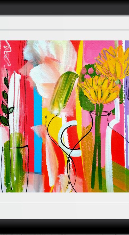 Abstract Still Life with a Red Tulip by Jan Rippingham