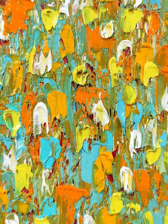 Etude abstract landscape "Wildflowers"