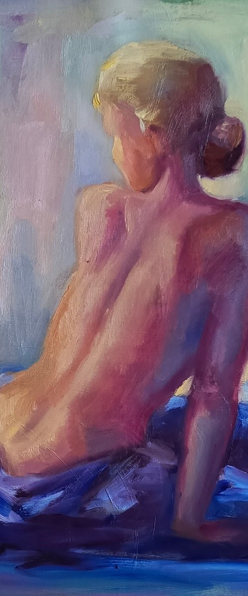 Erotic Art Nude beauty Naked woman by Anastasia Art Line