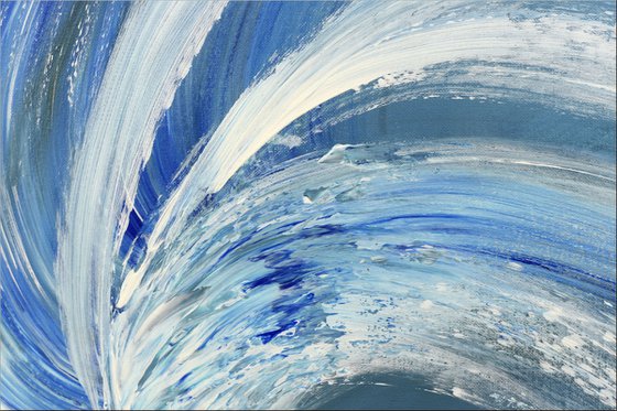 Breakthrough - Abstract Art - Acrylic Painting - Canvas Art - Framed Painting - Abstract Sea Painting - Ready to Hang