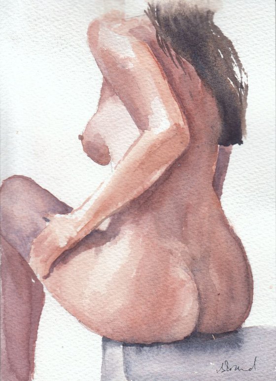 Everyday Eroticism #2-Watercolour Painting