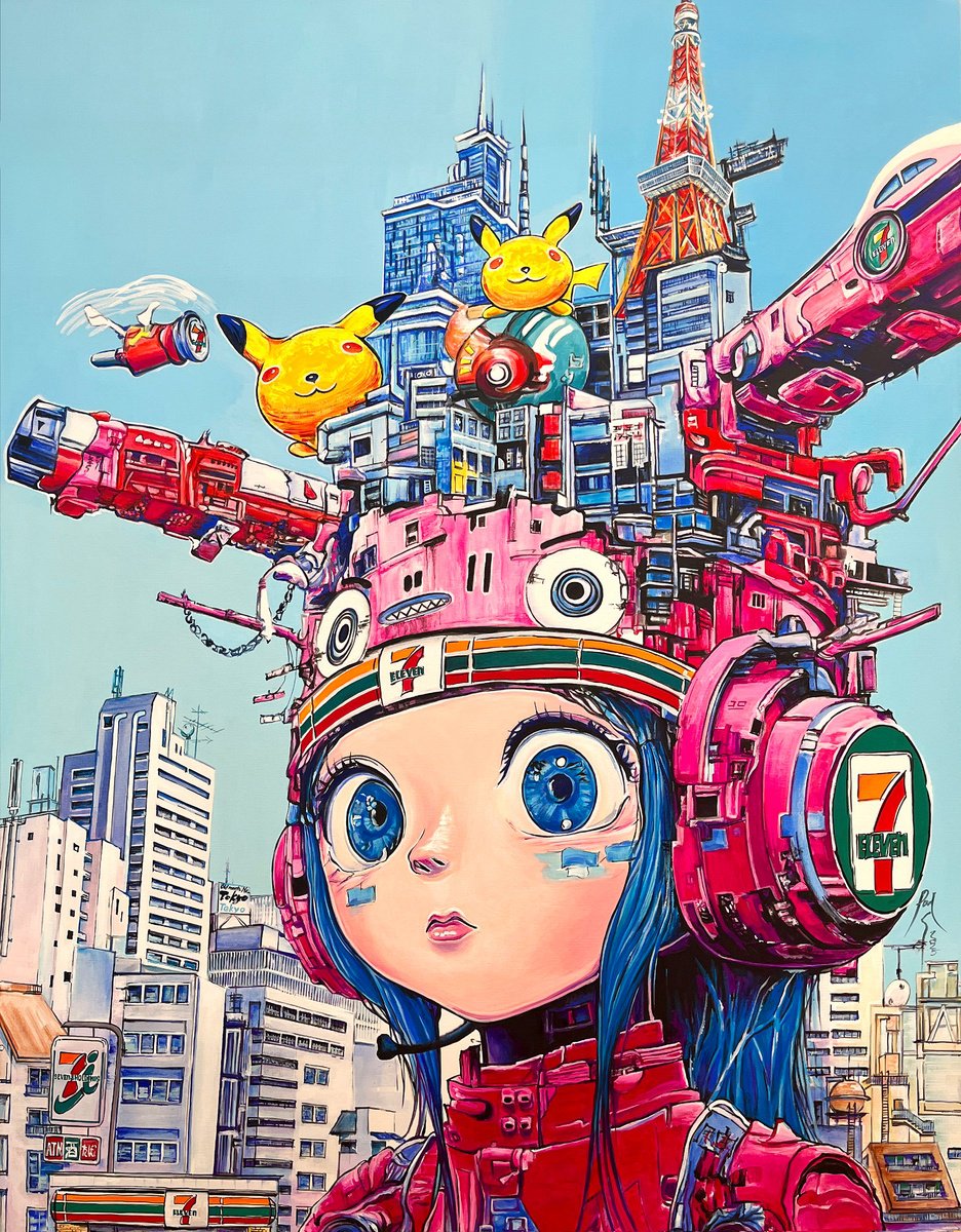 Tokyo Girl Acrylic painting: PAVS | Artfinder
