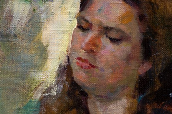 Shurochka - Original Portrait Oil Painting