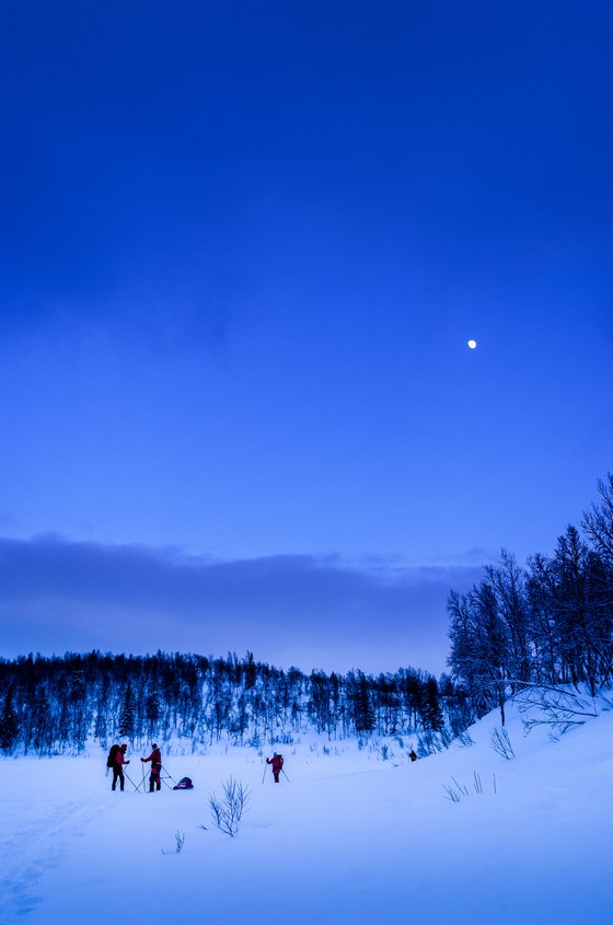 Skiing In The Blue Hour I