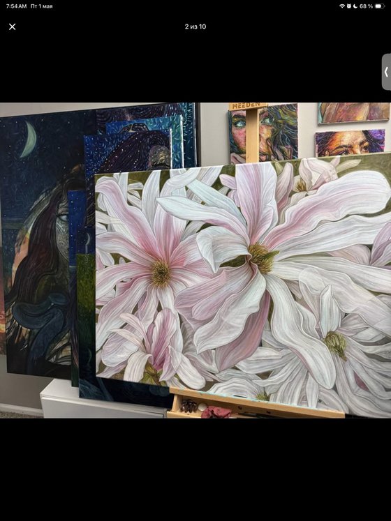 Ethereal Magnolia Bloom