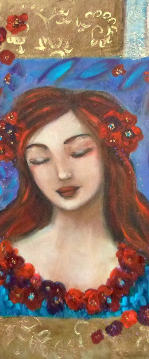 Tender serenade 50x50cm by Loetitia Pillault