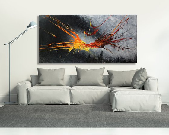 Fires Over Gotham (Spirits Of Skies 128167) (160 x 80 cm) XXXL (64 x 32 inches)