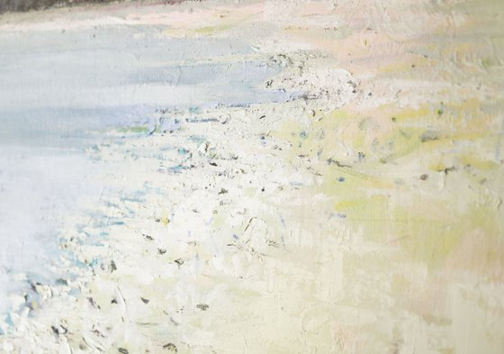 Crisp and sunny beach 20x24" 51x60 cm Contemporary Art by Bo Kravchenko