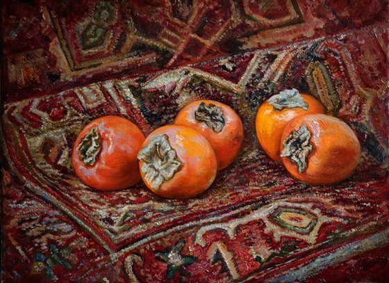 Persimmon n oriental carpet