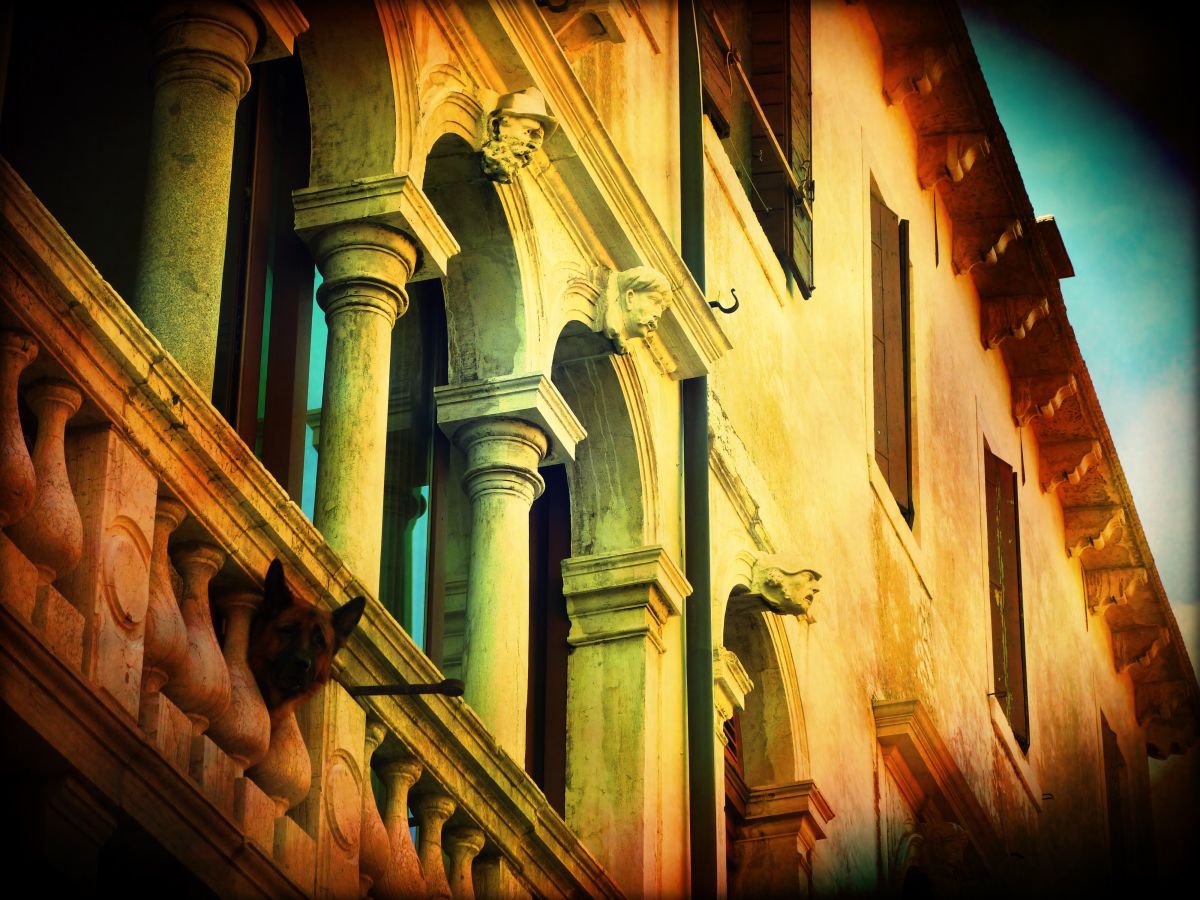 Venice in Italy - 60x80x4cm print on canvas 02458m1 READY to HANG by Kuebler