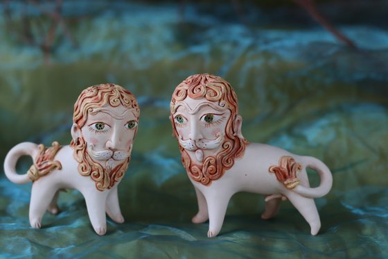 Pair of guardian Lions.