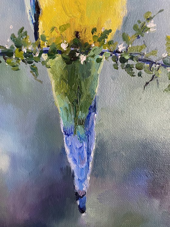 Parrot on a branch