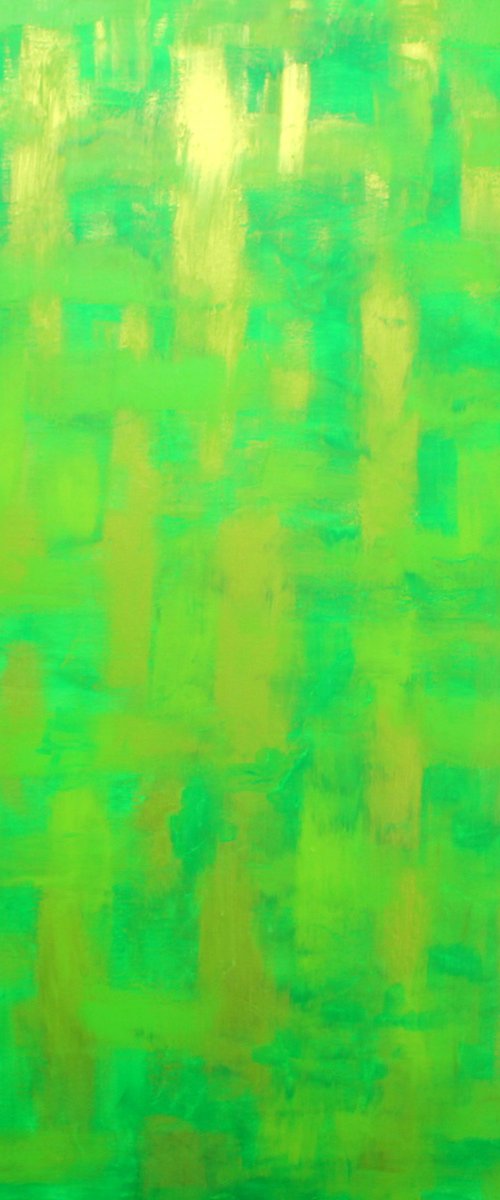 Green I ( Large 30" x 40 ") by Paul J Best