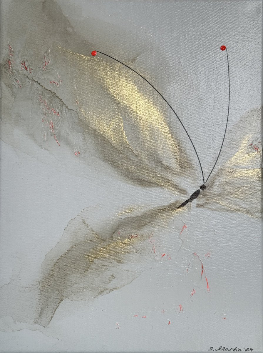 Abstract Animal Painting By Svetlana Martin, 12 X 16", Serenity-V, Original Artwork