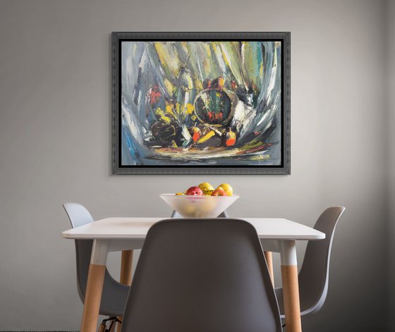 Still Life in Yellow and Grey