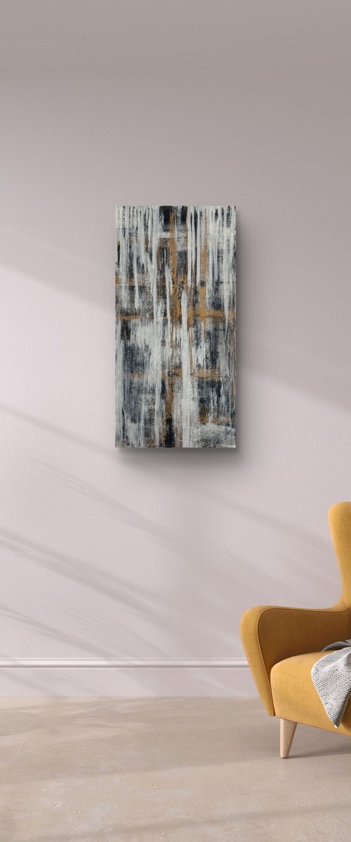 White Drift 50x100x2 cm by Exclusive Arts