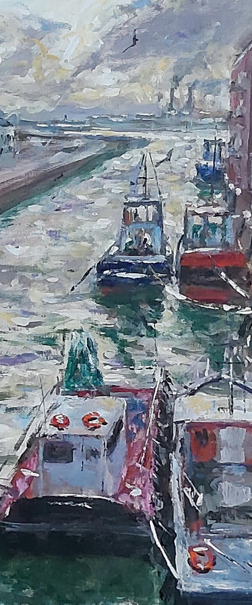 boats of Vlaardingen by Dimitris Voyiazoglou