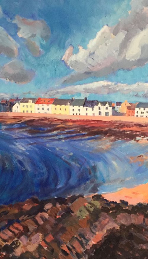 'Looking West At Anstruther' by Stephen Howard Harrison
