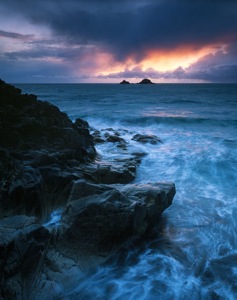 Angry sky - Porth Nanven by Baxter Bradford