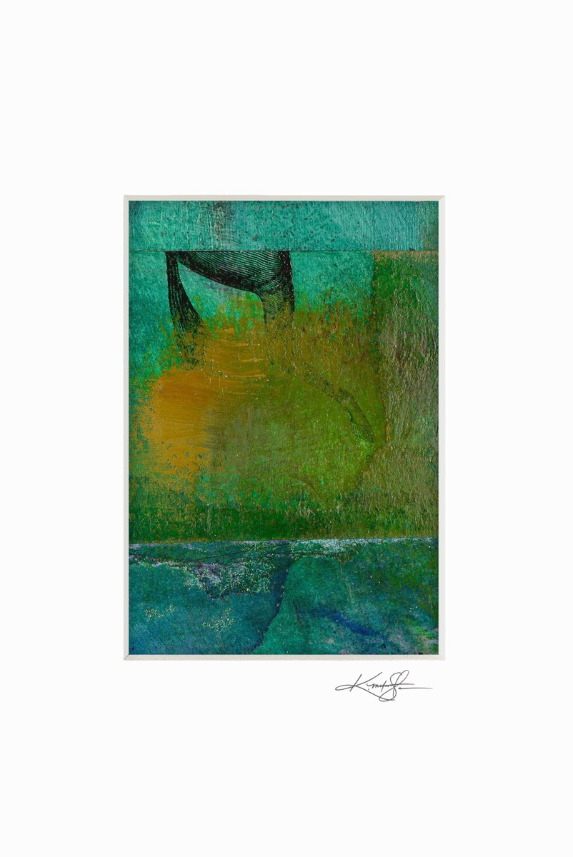 Abstract Collage 10 - Small painting by Kathy Morton Stanion by Kathy Morton Stanion