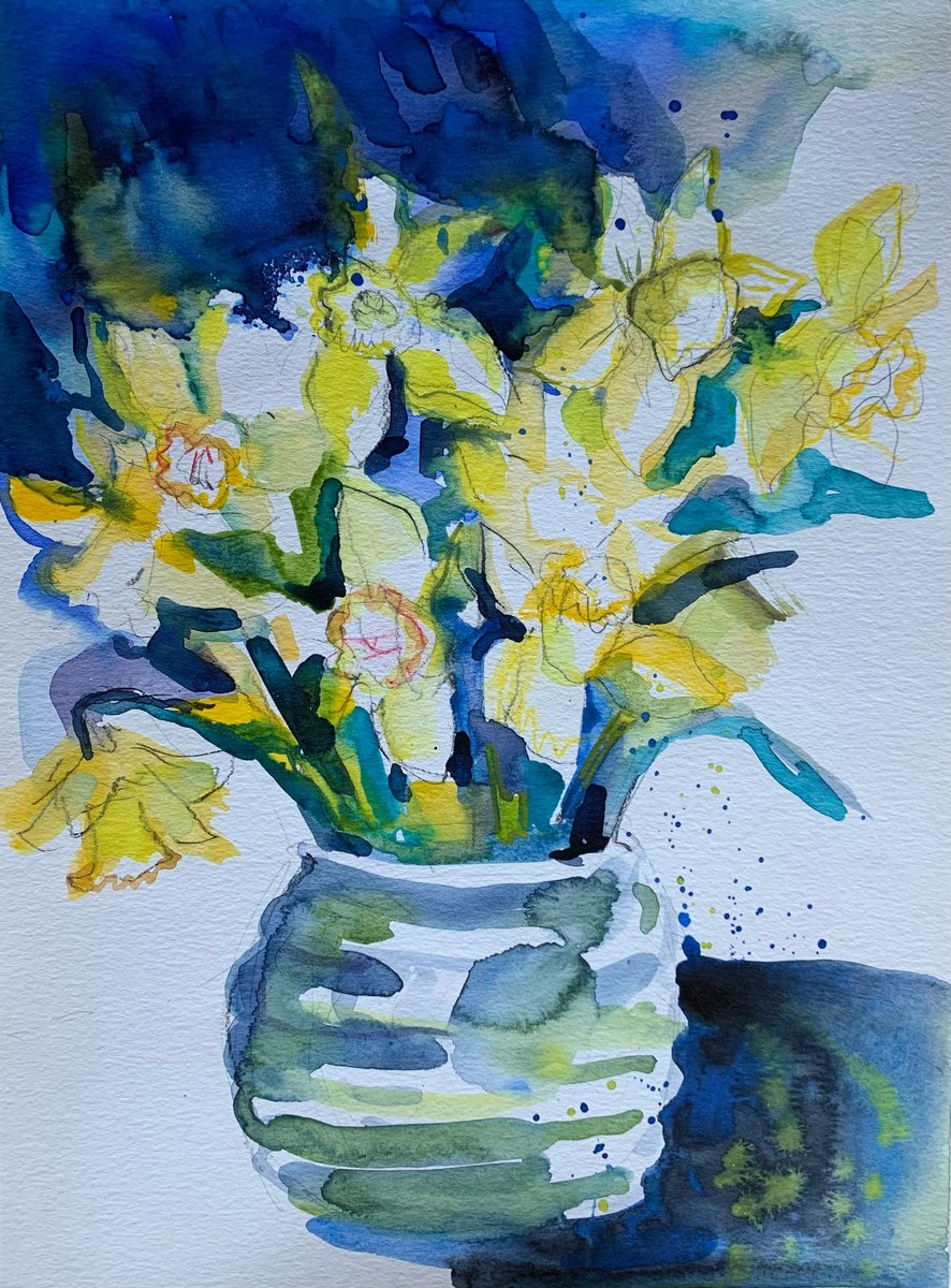 Yellow flowers by Olga Pascari