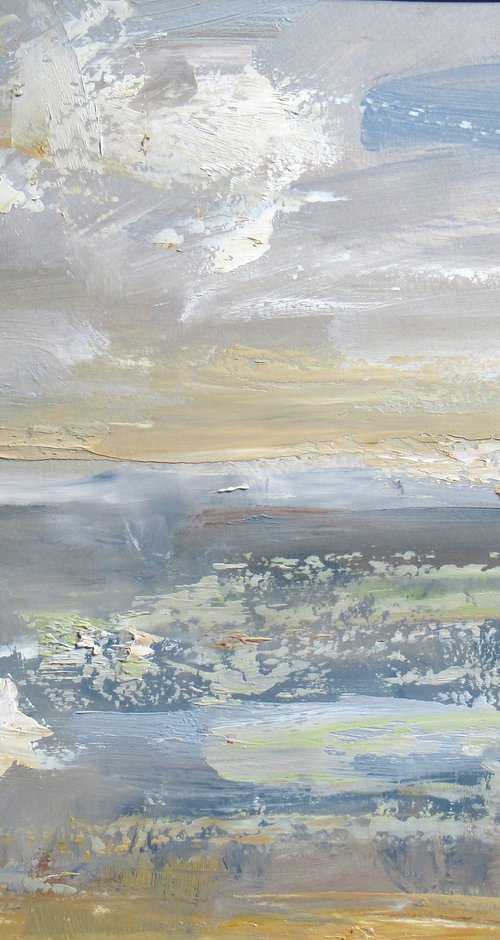 Jurassic Coast oil Sketch by Sherry Edmondson