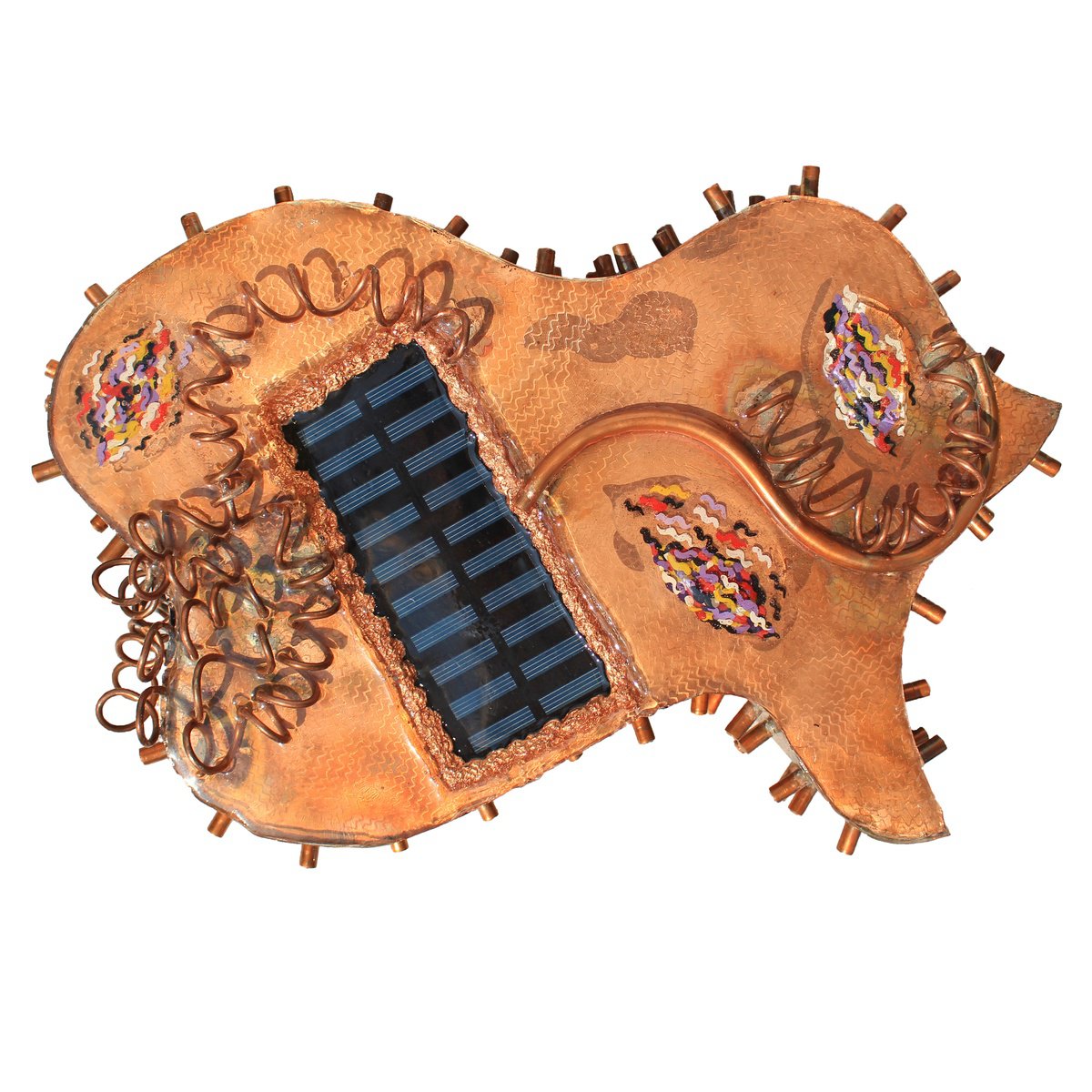 Abstract Sculpture By Tanbelia, 14 X 9", Green Way 1/4, Original Artwork