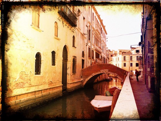 Venice in Italy - 60x80x4cm print on canvas 02481m1 READY to HANG