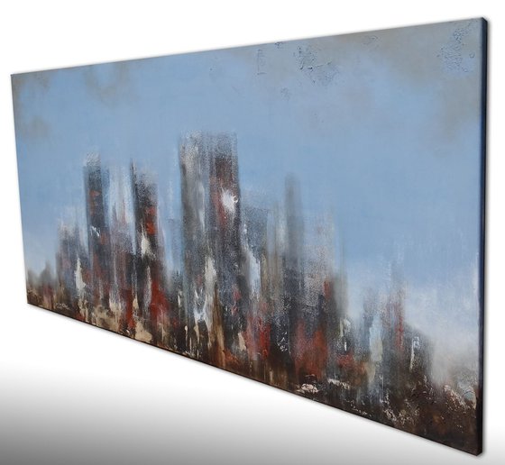 sky scrathes III  (140 x 70 cm)