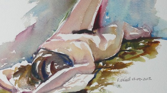 Reclining female nude