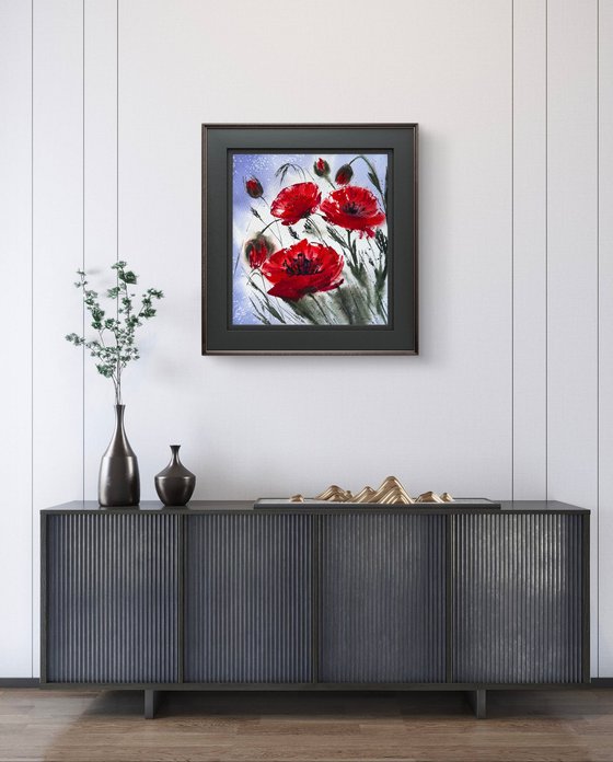 Red Wild Poppies