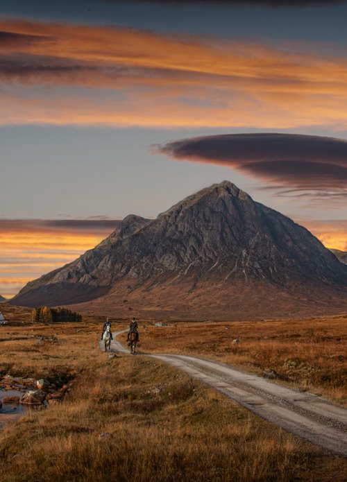 Sunset in Glencoe by DAVID SLADE