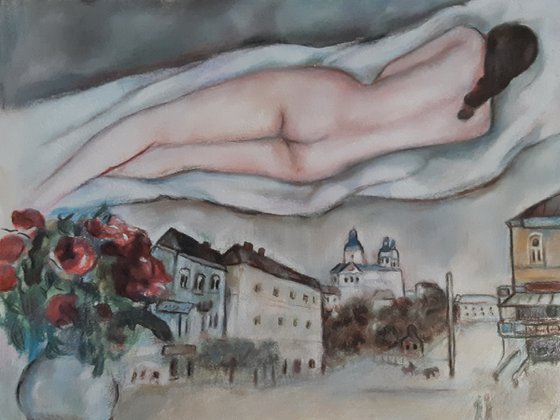 Pastel study (Marc Chagall)