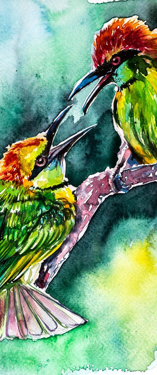Colorful birds by Kovács Anna Brigitta