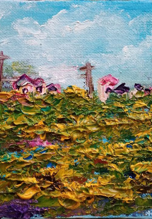 Field of Sunflowers by Oksana Fedorova